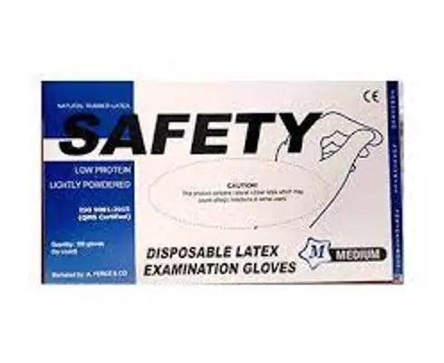 safety disposable latex examination gloves