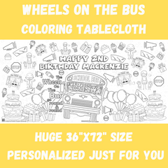 wheels on the bus party decor