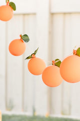 peach balloons