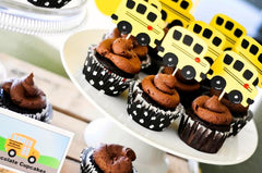 wheels on the bus cupcakes