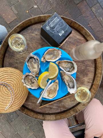 Oesters vers van de markt in de Languedoc