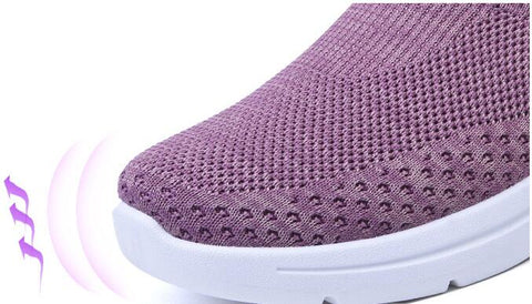 Women Knitted Shoes Slip On Sneakers Comfortable