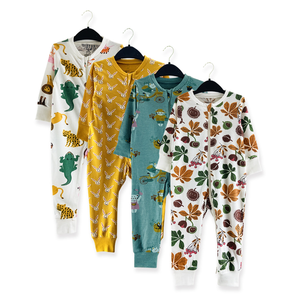 Baby Organic Cotton Printed Sleepsuit Full Body Romper - levincombd product image