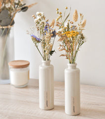 vase et bouquet de fleurs séchées - Polhine