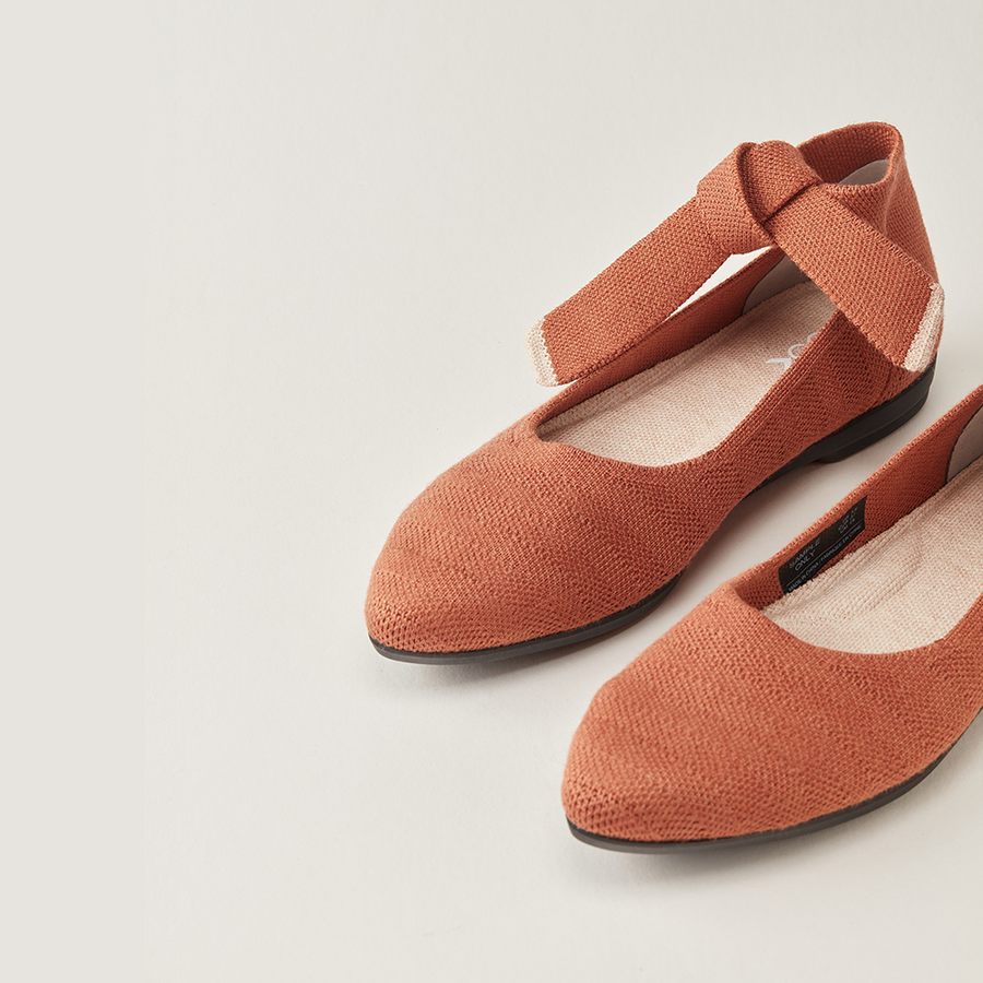 Mary Jane Flats Brown