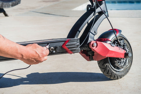 Charging electric scooter