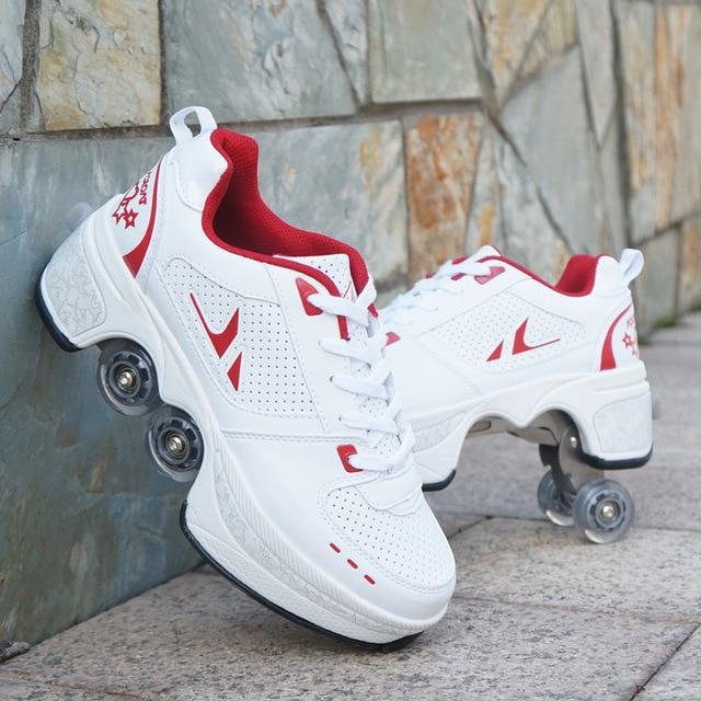 street flyer retractable skate shoes