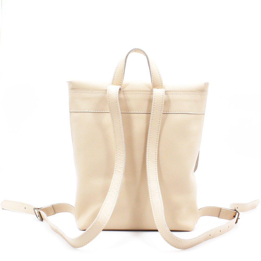 Antelo Henry Unlined Pebble Leather Backpack - Vanilla Frappe – The ...