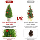 18.5" Tabletop Artificial Christmas Tree w/ 170 PE Branches & Pulp Stand - FurnishedBoss.com