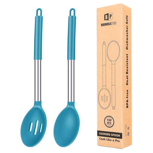 Silicone Coated Skimmer & Strainer Spoon for Non Sticking Cooking - 2056 -  BULKMART - BULKMART - Online Shop for House Hold Items