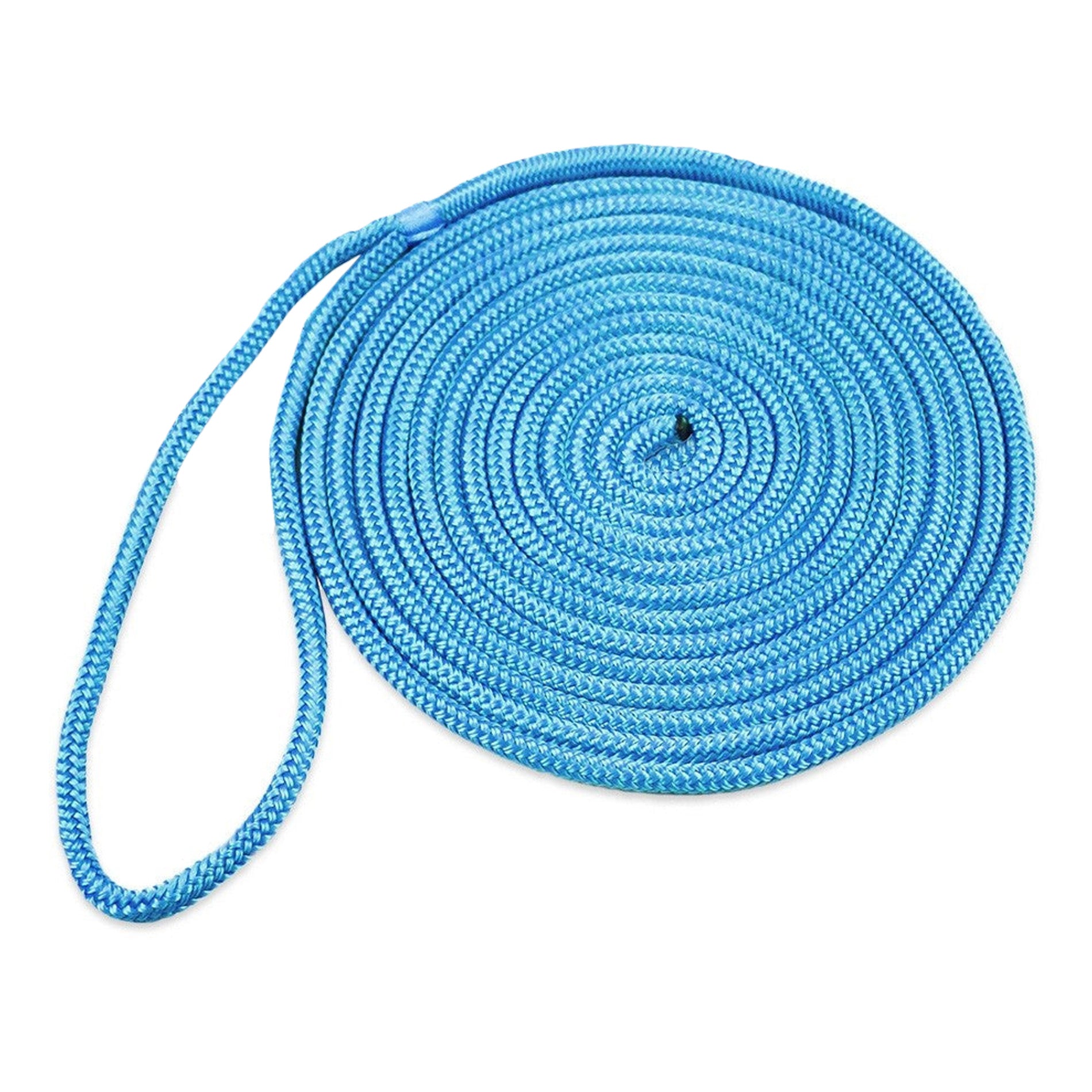 1/2 X 15' Double-Braided Nylon Dock Lines, Blue, 2 Pack