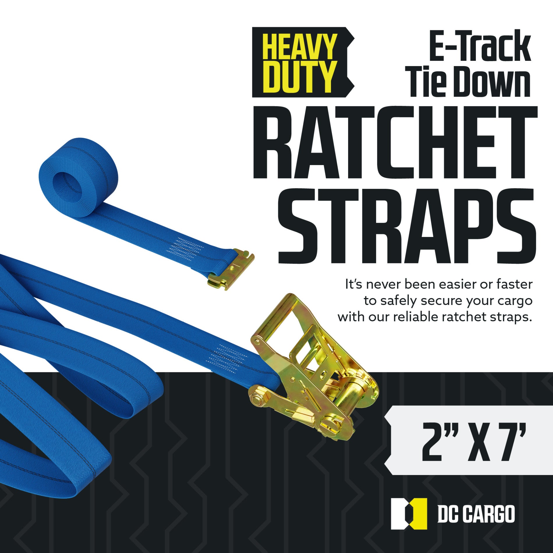 Ratchet Strap, 20ft Long Tie Down Strap Heavy Duty For Trailer For