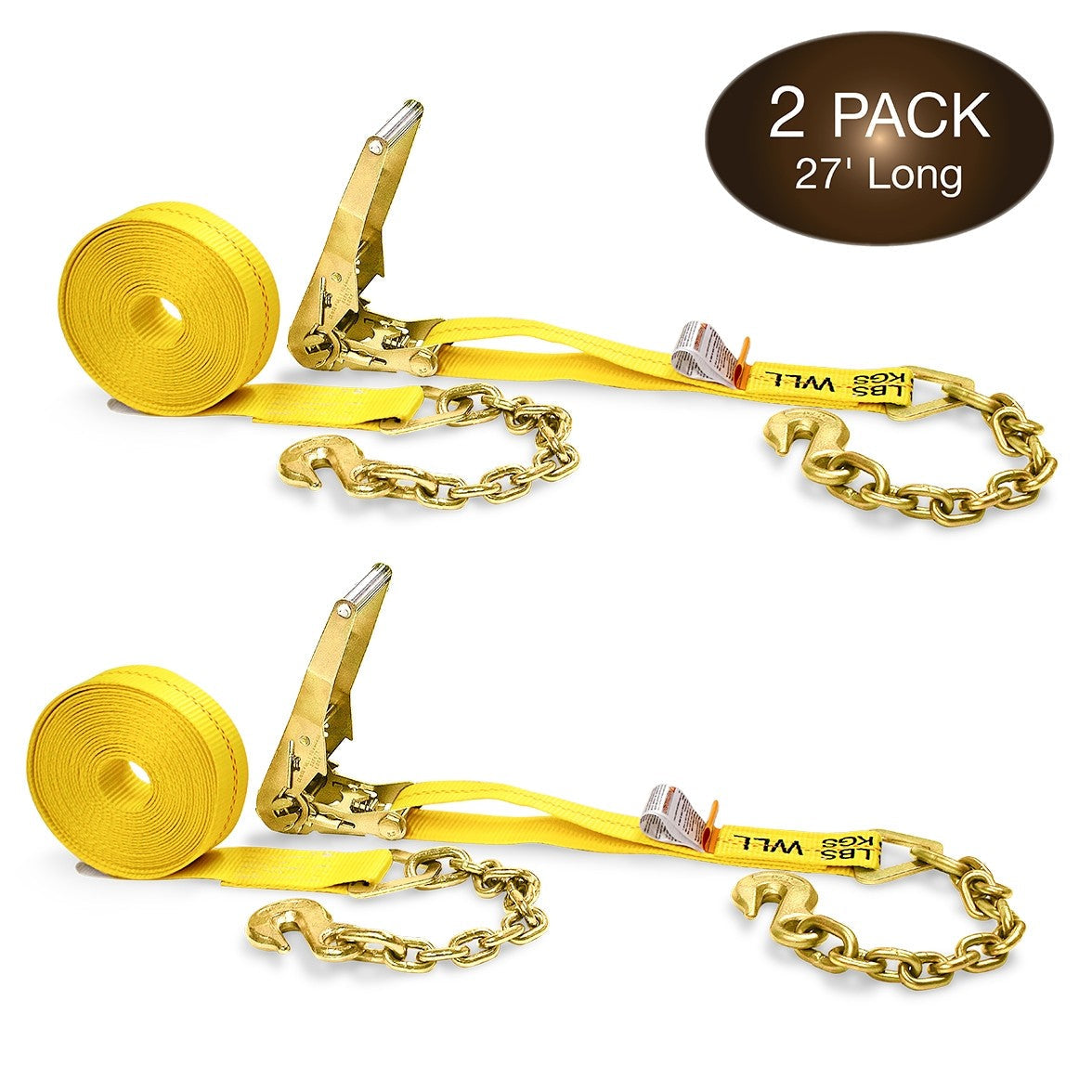 DC Cargo Bolt-On Auto-Retract Ratchet Strap with E-Track Adapter, 2x10',  2-pack at Tractor Supply Co.