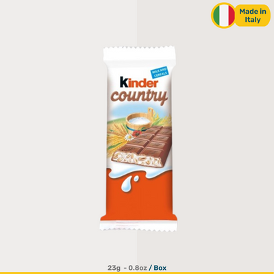 Ferrero Kinder Country, 40 Single Chocolate Bars, Counter Display