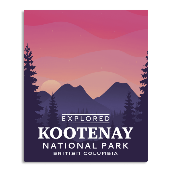 Poster National \'Explored\' Banff Untamed Park – Canada