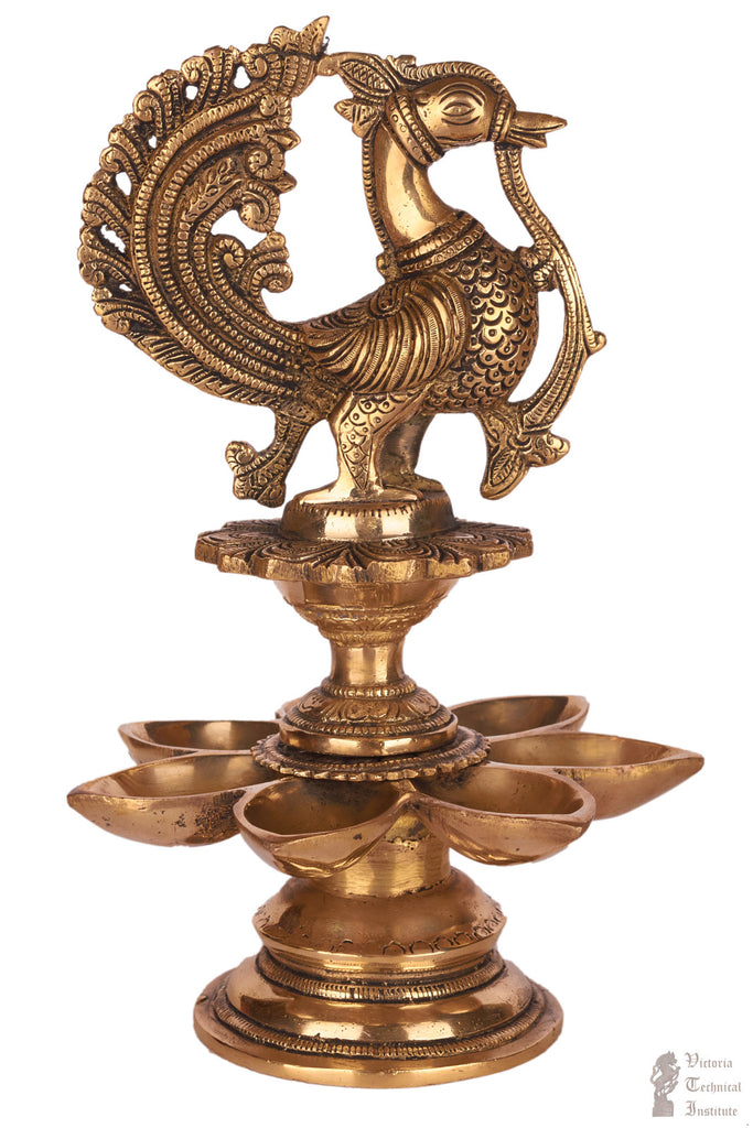 brass annam lamp