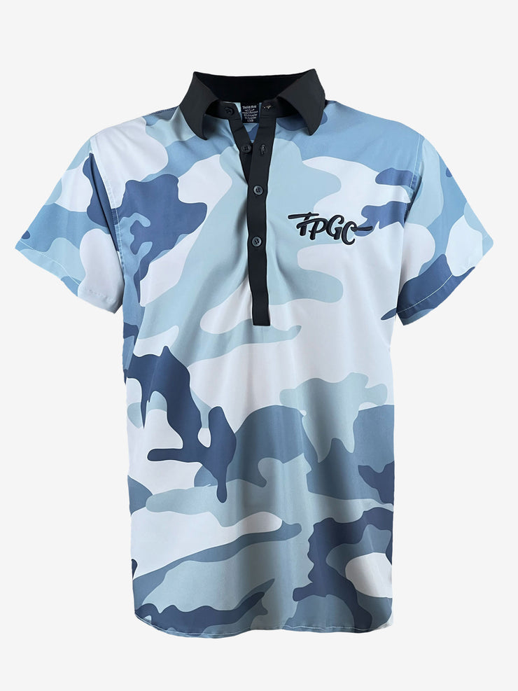 grey camo polo shirt