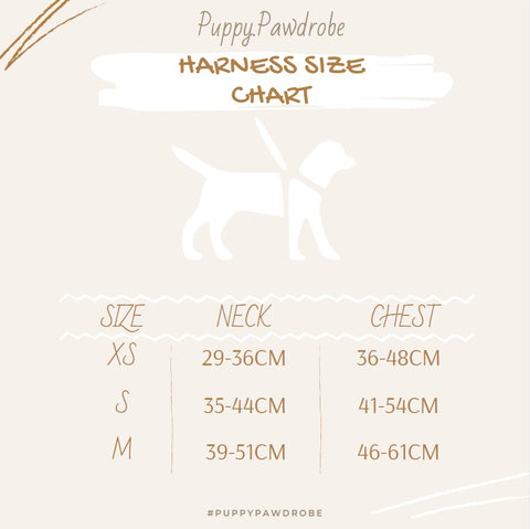 Harness size chart