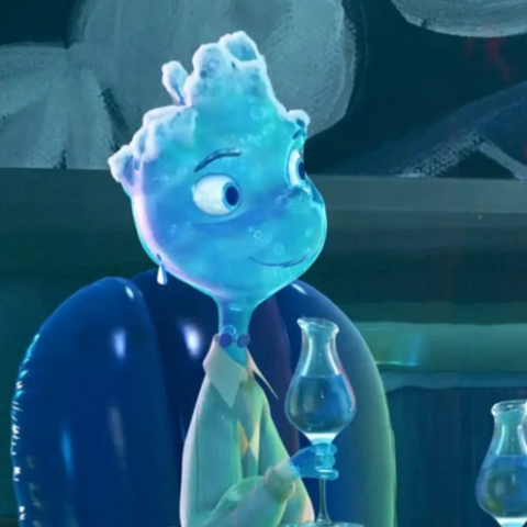 Lake Ripple from Elemental, the first non-binary character to appear in a Pixar film