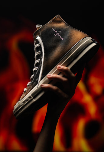 Travis Scott Jordan 1 Low 'Chicago' Custom – KICKSBYN8