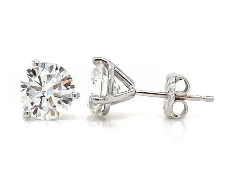 lab grown diamond stud earrings