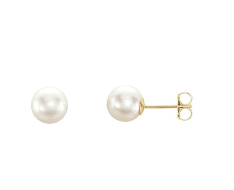 classic akoya pearl stud earrings
