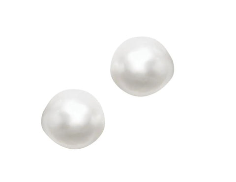 oversize freshwater pearl studs