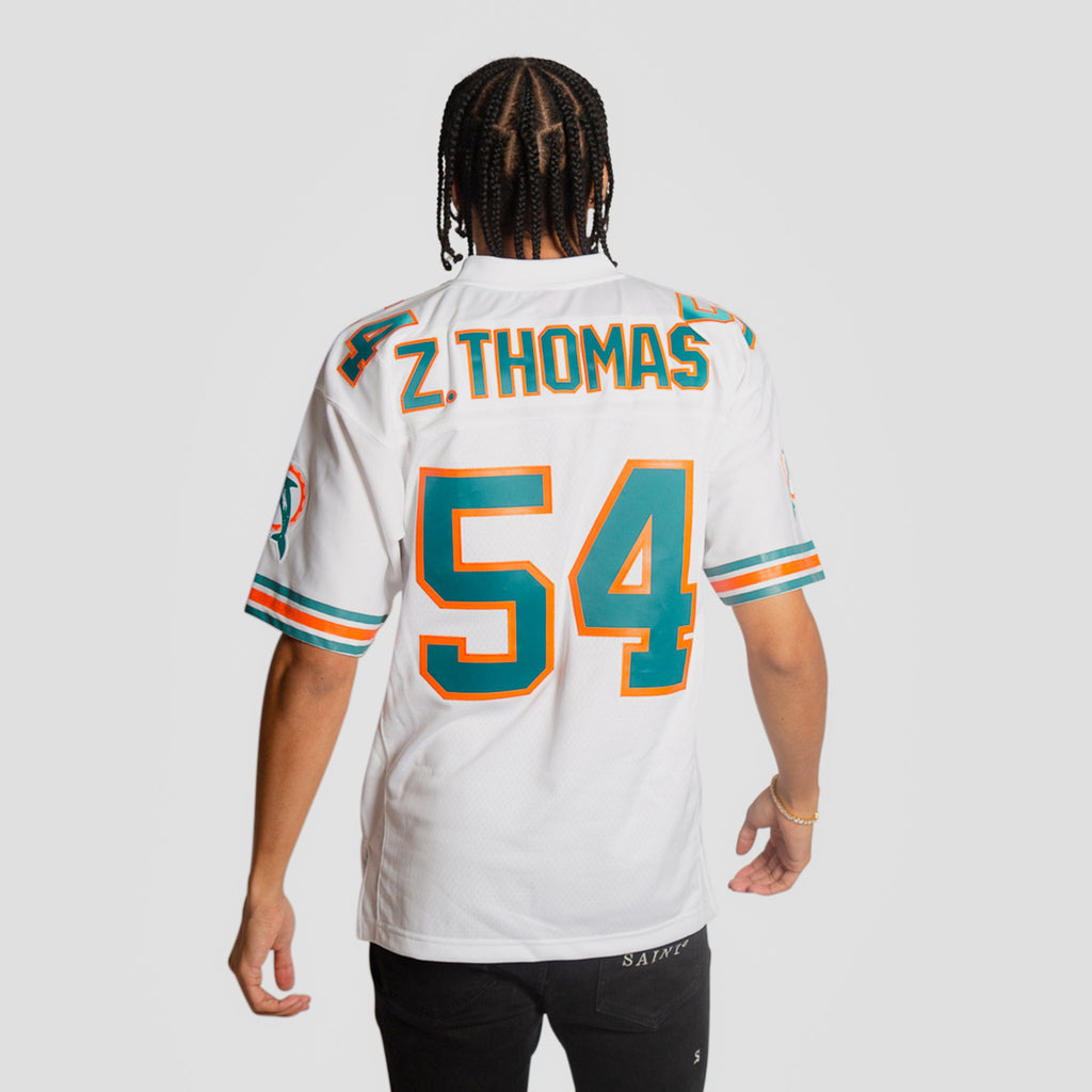 ZACH THOMAS  Miami Dolphins 1996 Wilson Throwback NFL Football Jersey