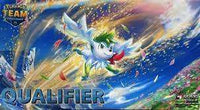状態B】ポケモンカードゲーム ラバープレイマット 海外版 シェイミ QUALIFIER