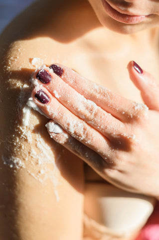 body skin exfoliation side