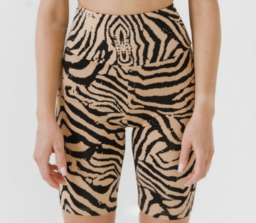 Animal Print Biker Shorts