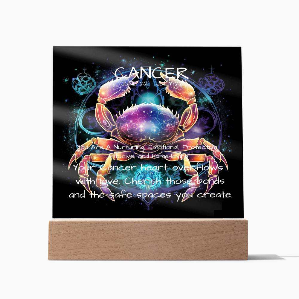 Cancer sun sign acrylic plaque