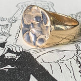 Ocean mens wedding ring