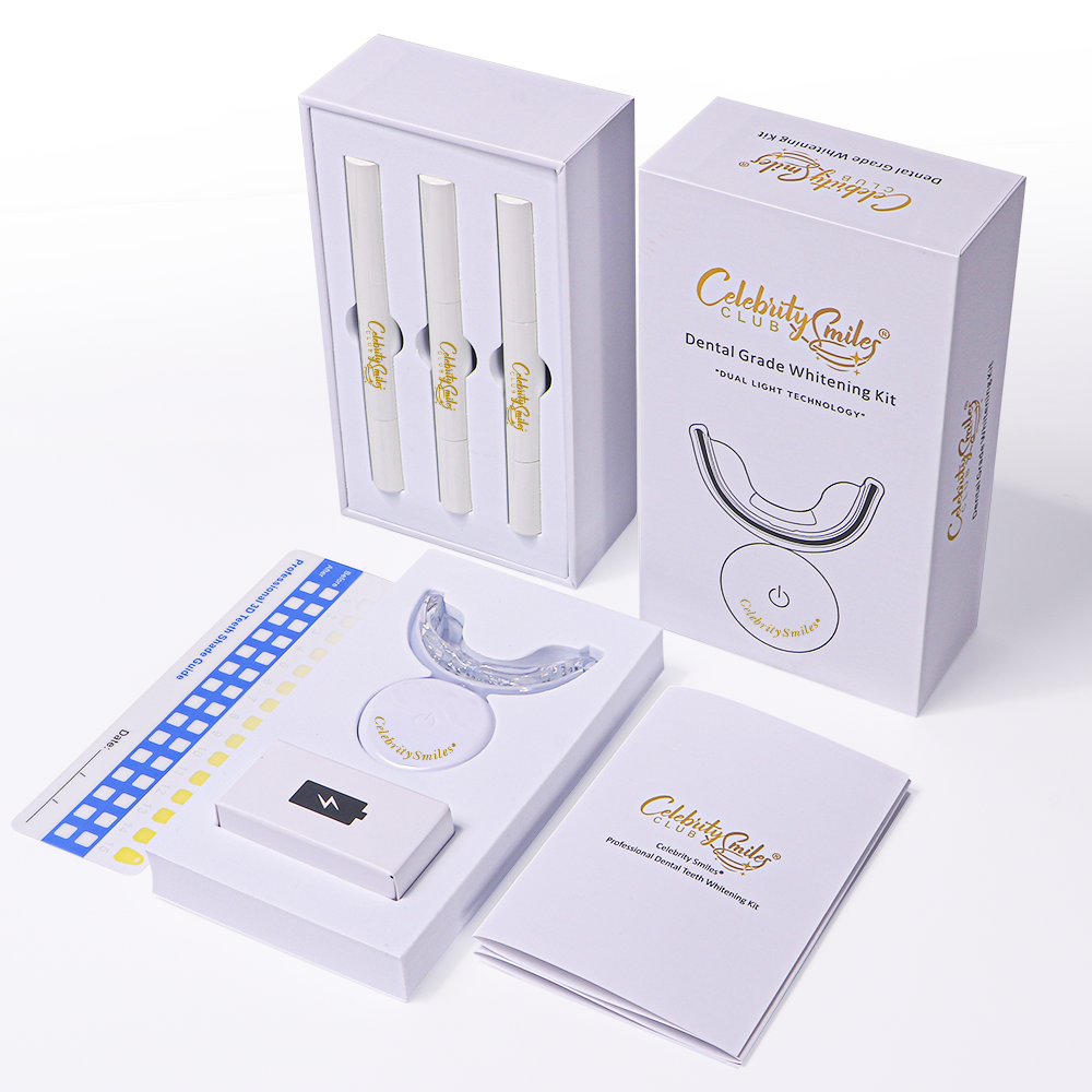 Box of Celebrity Smiles Club Wireless LED Teeth Whitening Kit