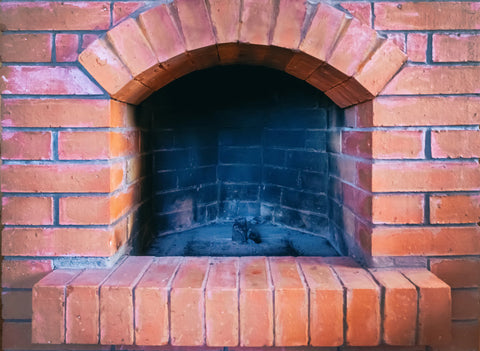 Dirt Black inside Fireplace