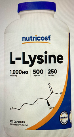 Lysine take 1,000 mg twice a day