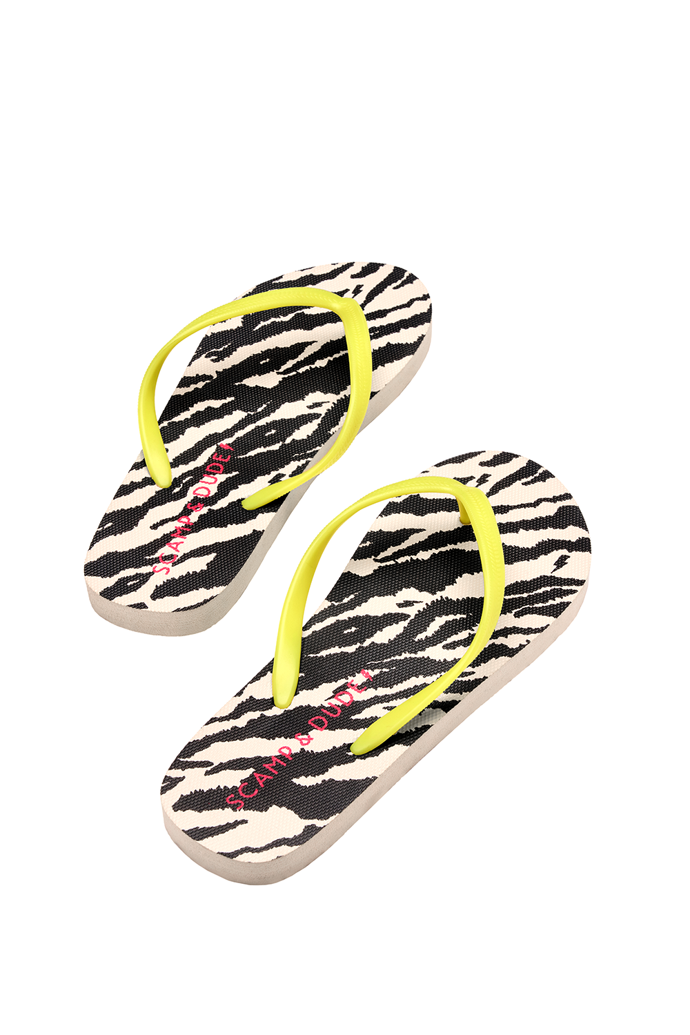 COMING SOON: Ivory with Black Shadow Tiger Flip Flops