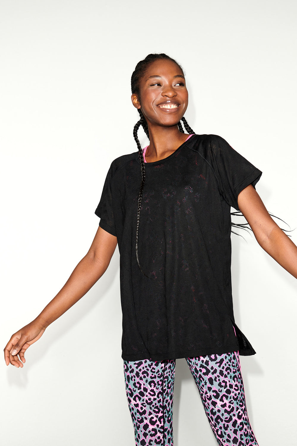 COMING SOON: Black Leopard Burn Out Slouchy T-Shirt