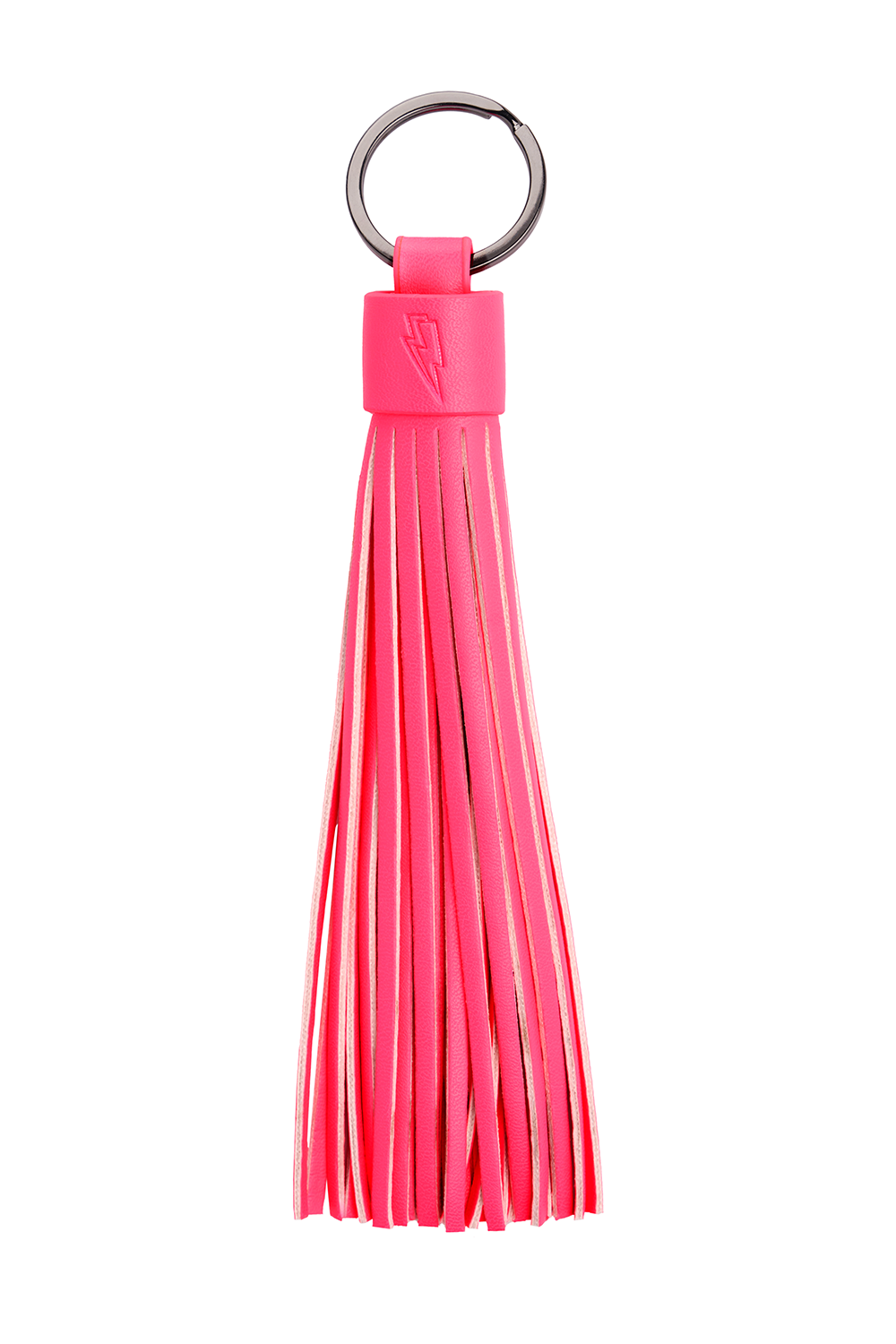 Neon Pink Tassel Keyring