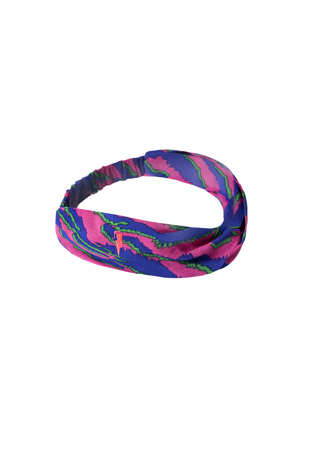 Pink with Blue and Green Shadow Tiger Headband