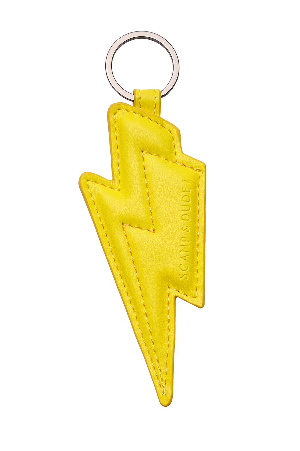 Yellow Lightning Bolt Keyring