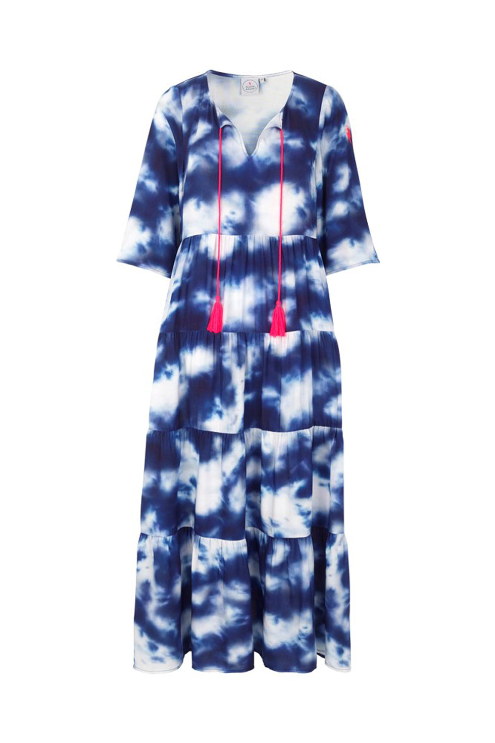 Navy Tie Dye Maxi Sundress