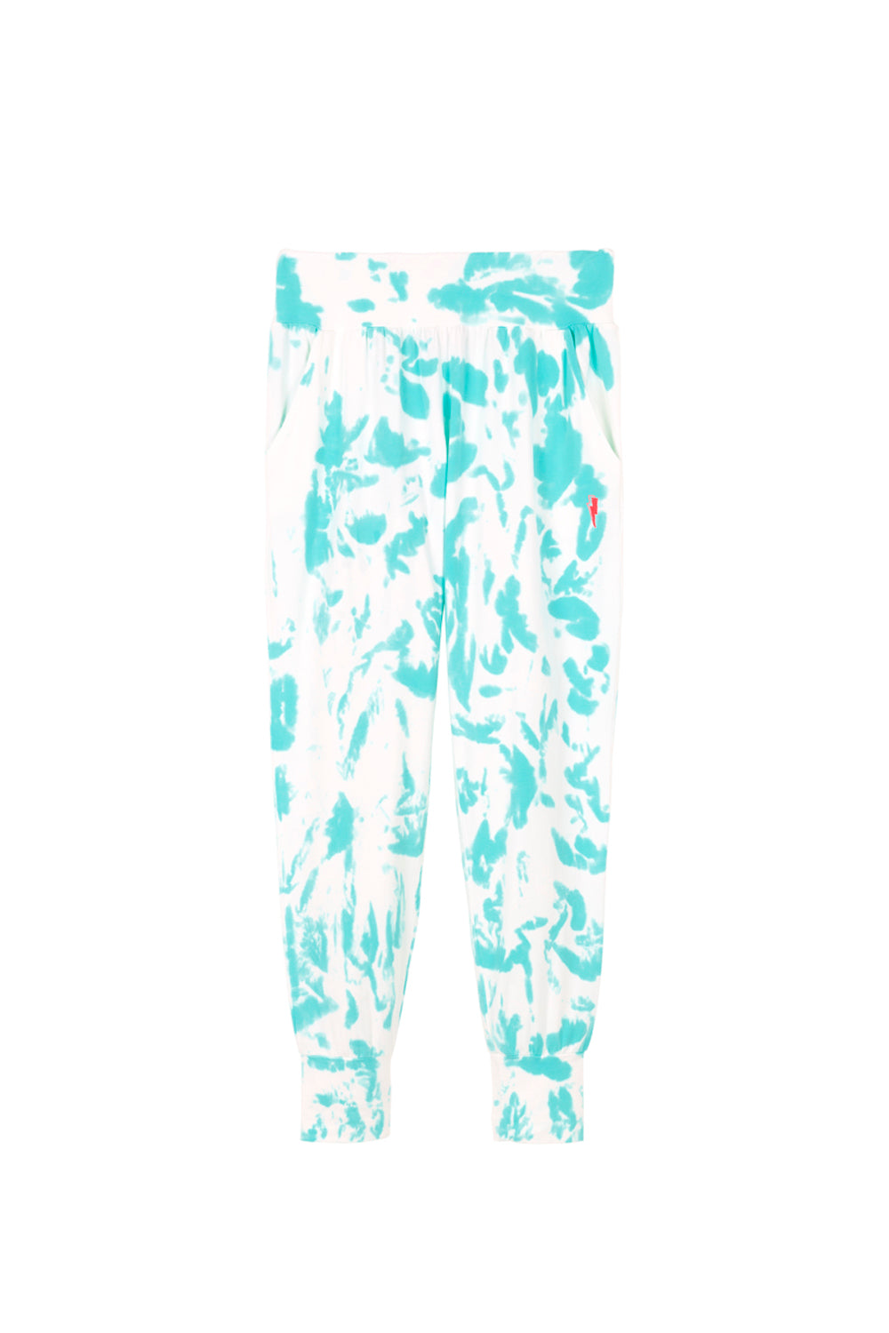 Turquoise Tie Dye Slouch Joggers