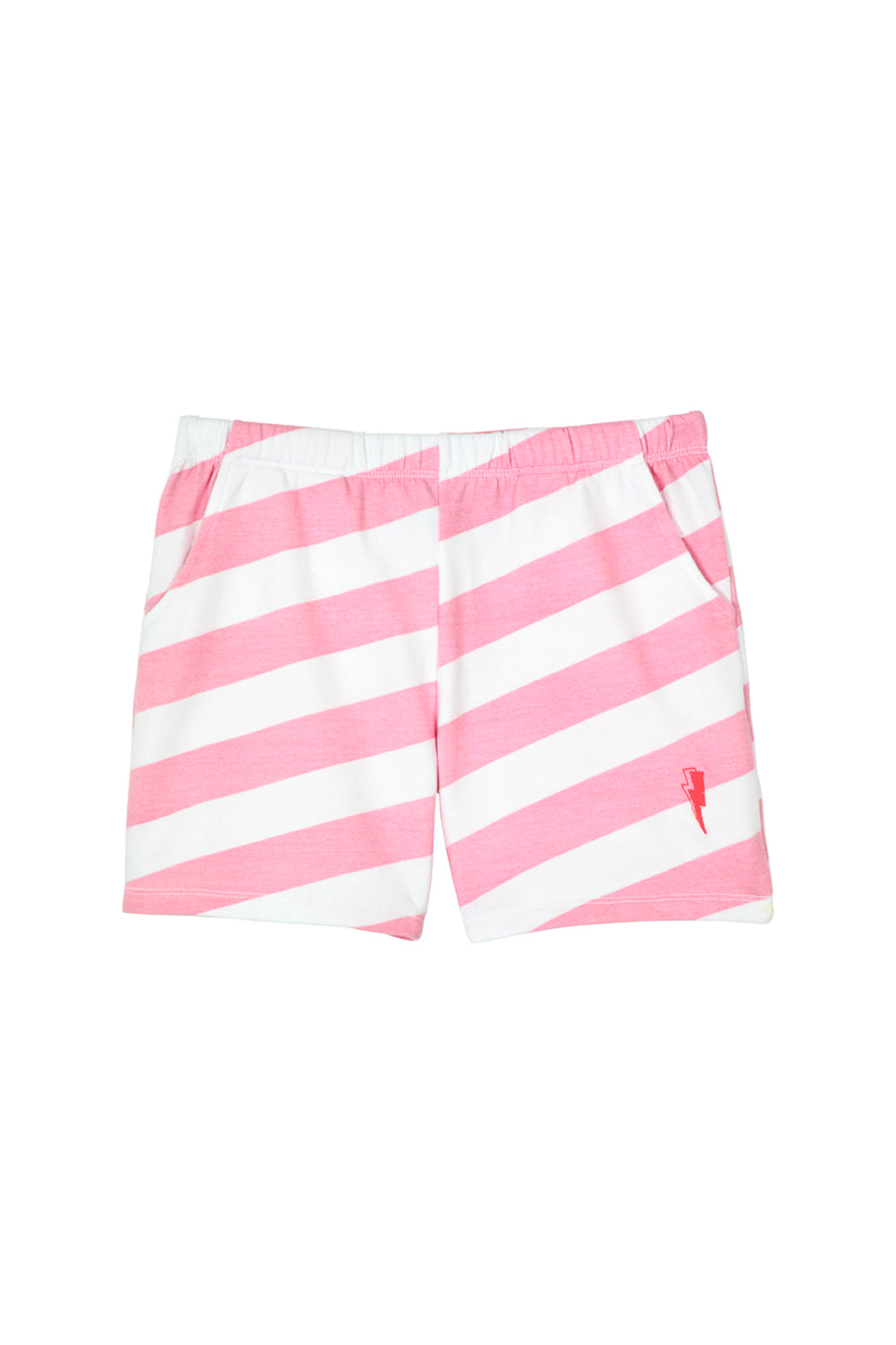 Kids Pink and White Stripe Shorts