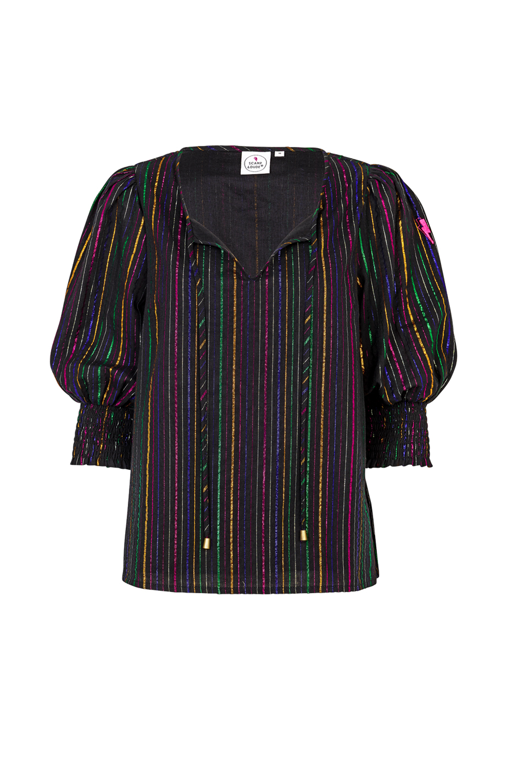 Black Rainbow Lurex Top