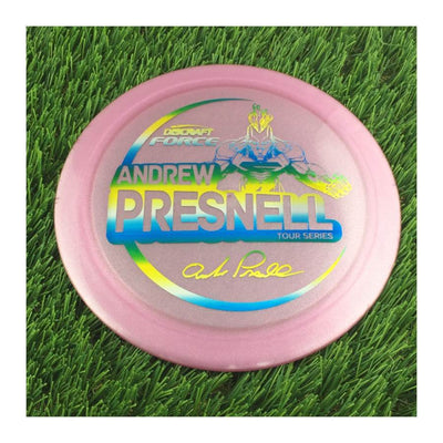 Discraft Metallic Z Force with Andrew Presnell Tour Series 2021 Stamp - 174g - Translucent Muted Pink