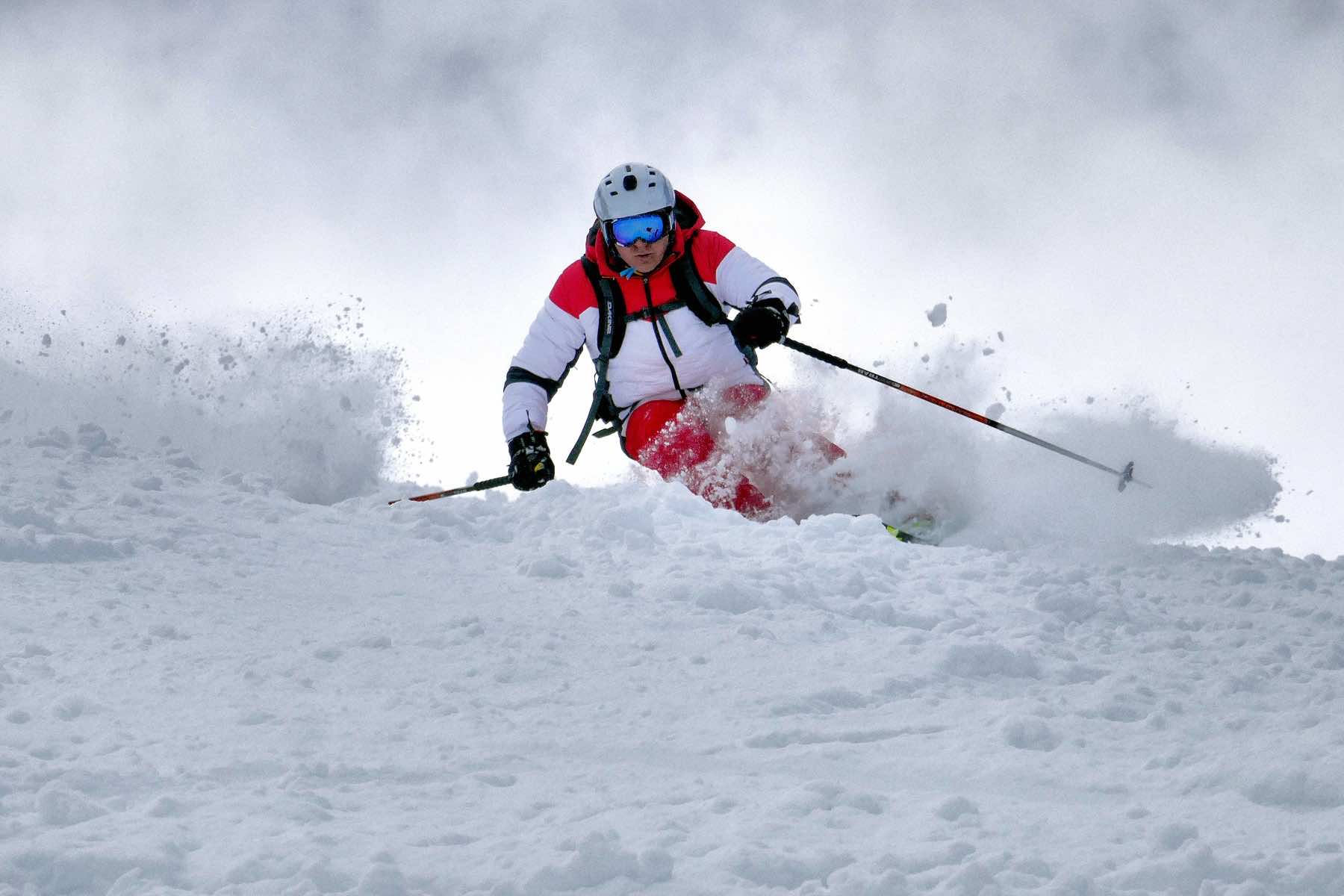 Person skiing