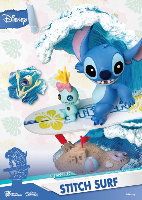 Beast Kingdom D Stage Lilo And Stitch Stitch Surf