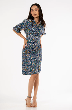 The Cephallenia Dress Navy