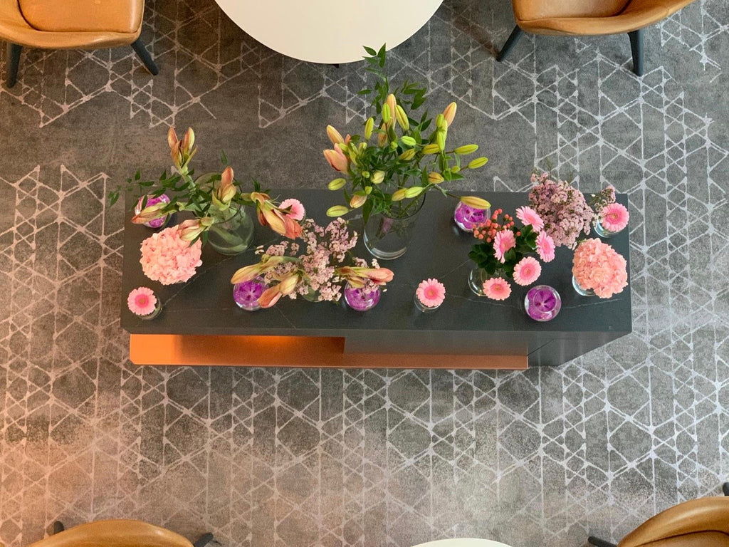 Flowers on a table